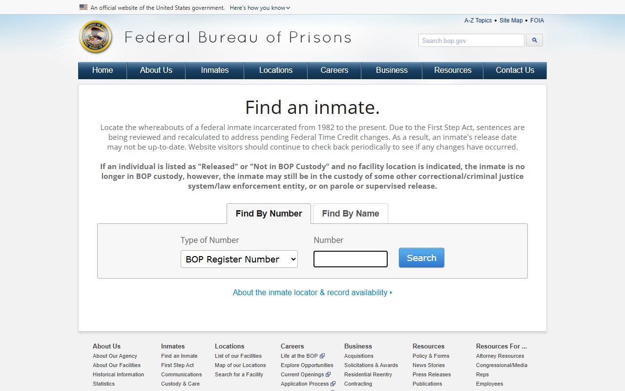 Federal BOP inmate locator fields with no public mugshot for Pemiscot County federal custody questions